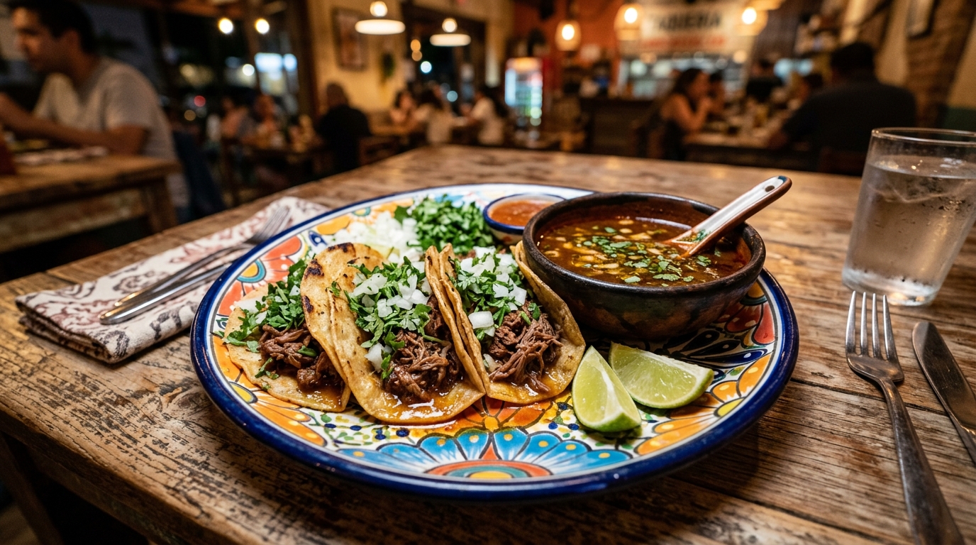 Authentic birria tacos and consomme at a hidden gem restaurant in El Monte