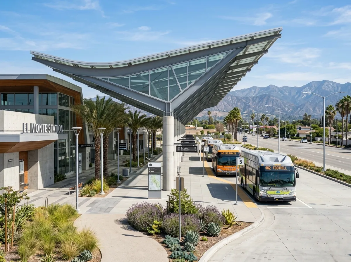 El Monte Station transit center in California