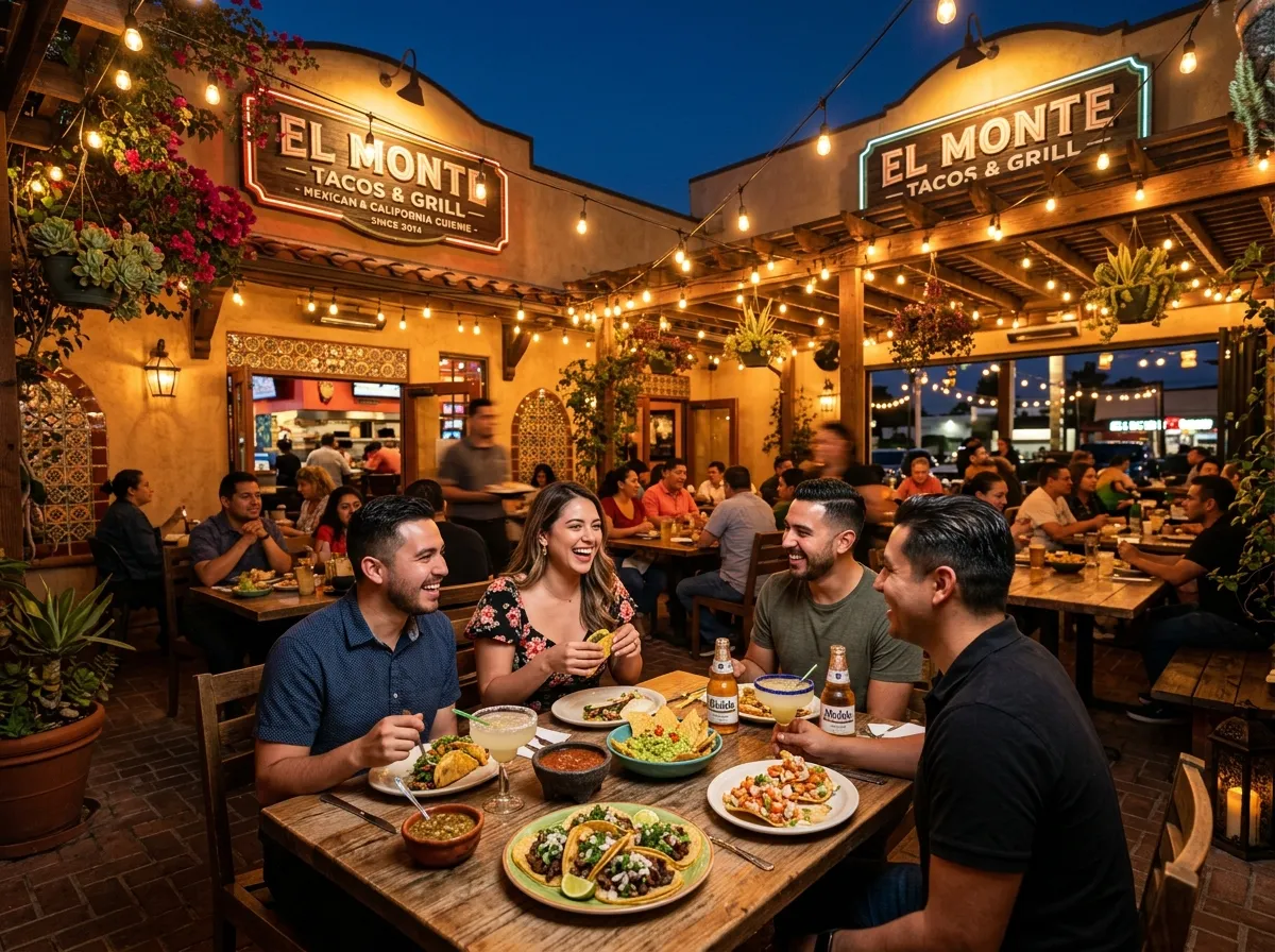 Local restaurant in El Monte serving fresh food in a welcoming outdoor setting