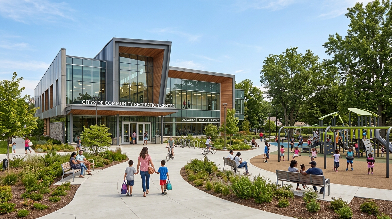 Upgraded El Monte community recreation center with modern facilities